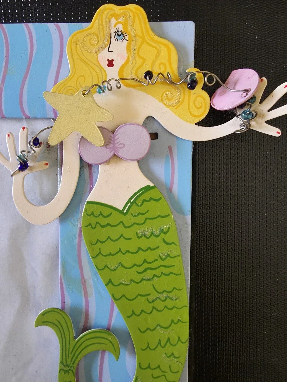 Whimsical Green/Pastel Mermaid Frames (2) - Home Wall Decor